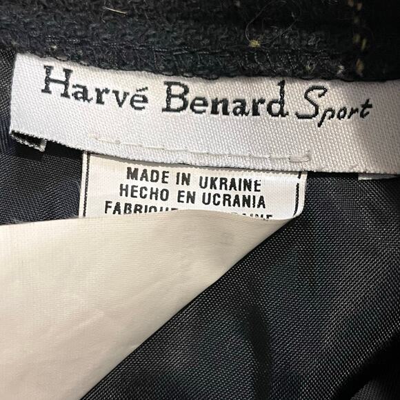 Vintage Harve Benard Sport Plaid Pencil Skirt Women's Size 10 100% Wool - Picture 4 of 10